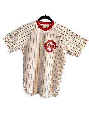 Vintage Cardinals Striped Baseball Jersey Southern Athletic L  USA 20x29